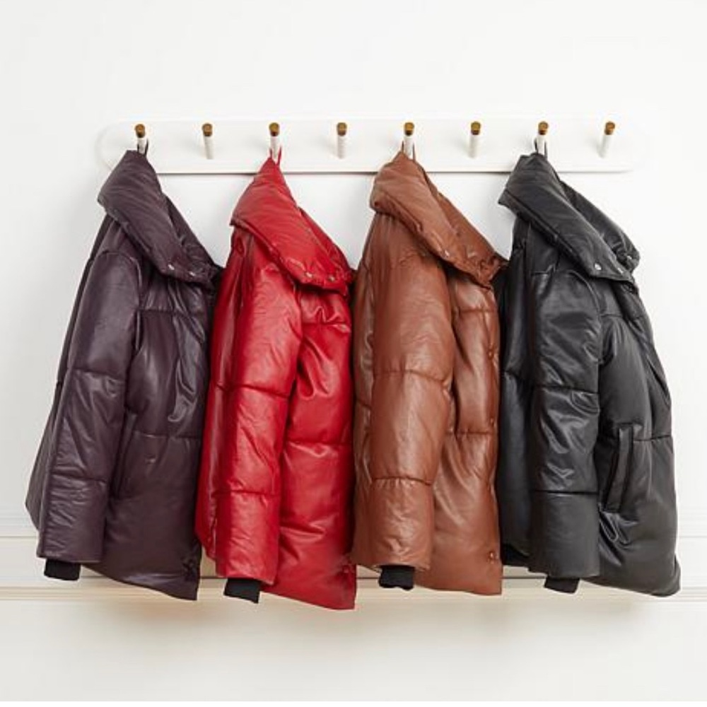 Avec Les Filles Faux Leather Puffer - Picture 7 of 8